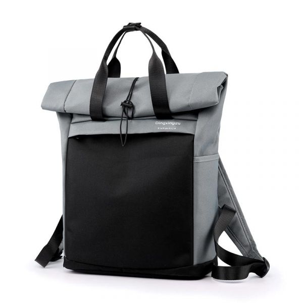 Minimalistischer Und Funktioneller Rucksack - Grau - Handtaschen Rucksack