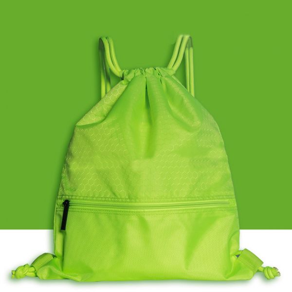 Weicher Rucksack Mit Kordeln - Grün - Handtasche Tasche