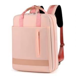 Nylon-Rucksack mit großer Kapazität - Rosa - Laptop-Rucksack Laptoptasche