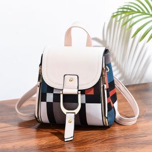 Rucksack Vintage Multicolor - Weiß - Tasche Handtasche