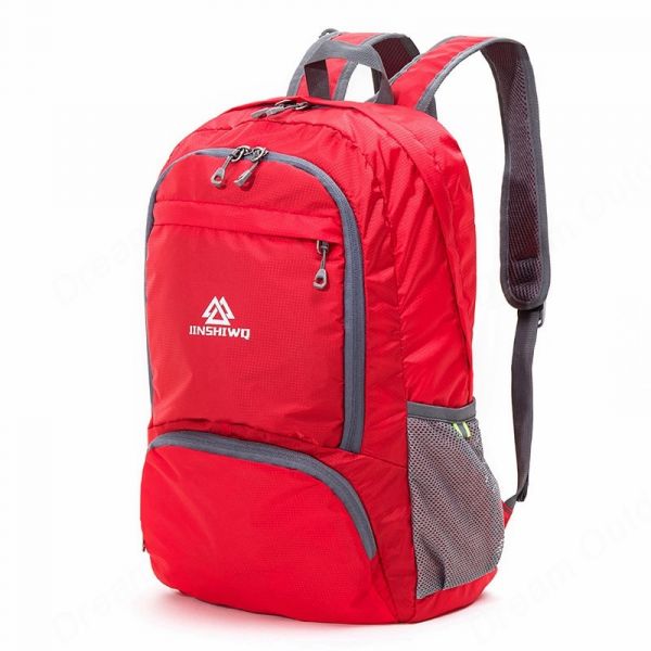 Faltbarer Nylon-Rucksack: Wasserdicht Und Leicht - Rot - Rucksack Tasche