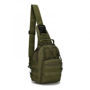 Rucksack mit Schulterriemen - Grün - Messenger Bag Tasche