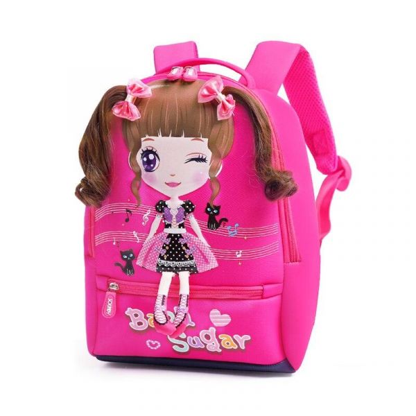 Cartoon-Schultasche Für Mädchen - Mädchen-Rucksack Schulrucksack