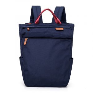 Einfarbiger Rucksack für Mütter - Blau - Handgepäck