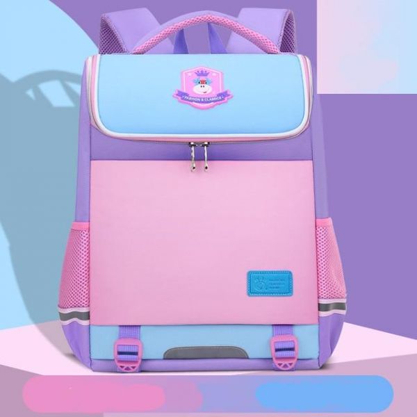 Wasserdichte Schultasche Für Kinder - Violett - Schulrucksack Tasche
