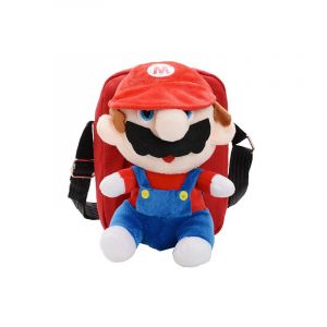 Umhängetasche mit Plüsch Mario Bros. für Kinder - Rot - Tasche Rucksack Tasche