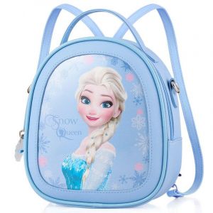 Kleiner Rucksack Schneekönigin für Mädchen - Blau - Elsa Handtasche