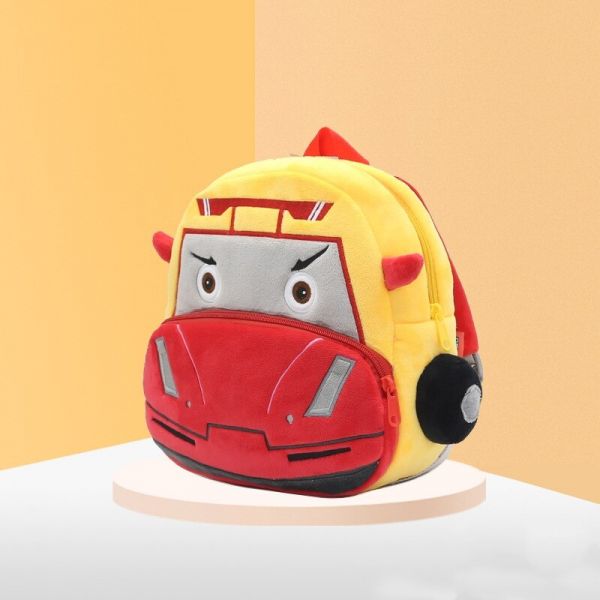 Plüsch Rucksack Feuerwehrwagen - Orange - Plüsch Rucksack Für Kinder
