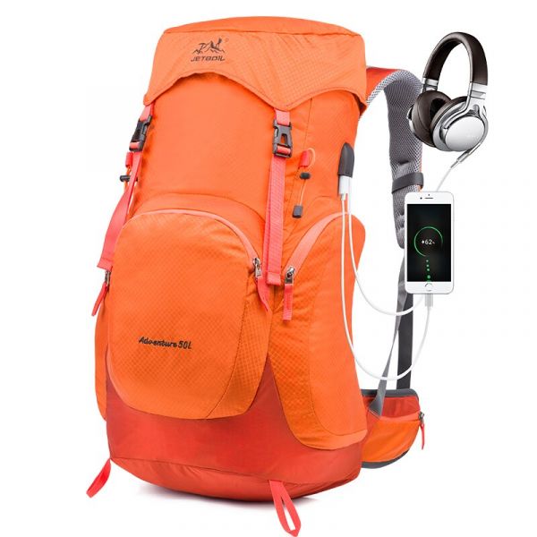 Wanderrucksack Einfarbig - Orange - Rucksack Tasche
