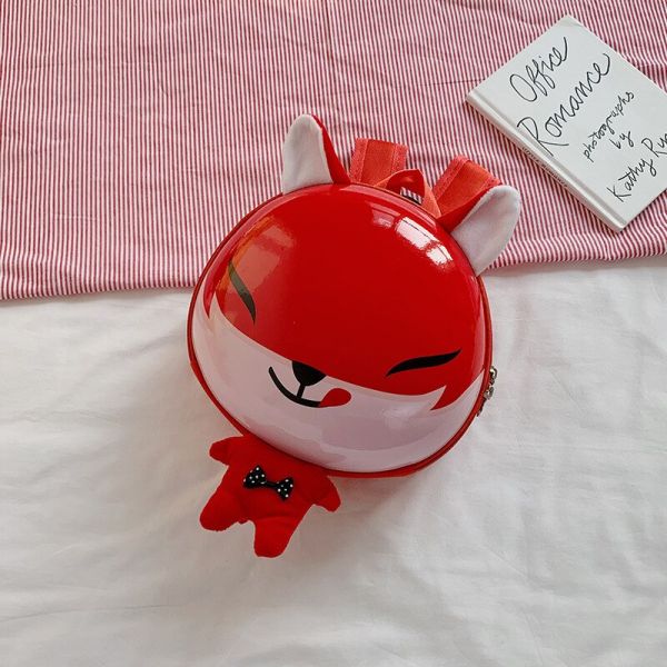 Mini 3D Cartoon Rucksack Für Kinder - Rot - Plüschtier Rucksack