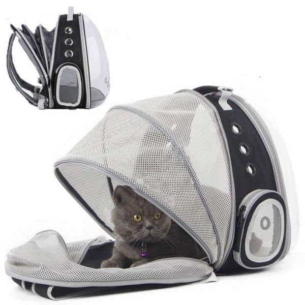 Hund Halinfer Dehnbarer Rücken Katze Rucksack Space Capsule Transparent Pet Carrier Für Kleine Hunde