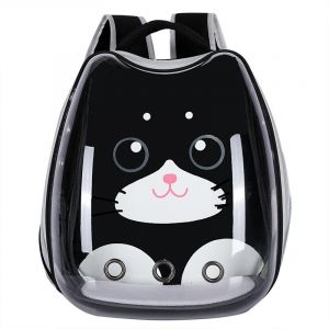 Transparenter Rucksack mit Cartoon-Motiv für Katzen in Schwarz und Weiß und anderen Farben erhältlich