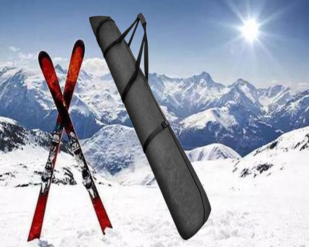 Schwarze Wasserdichte Ski- Oder Snowboardtasche Mit Manschetten
