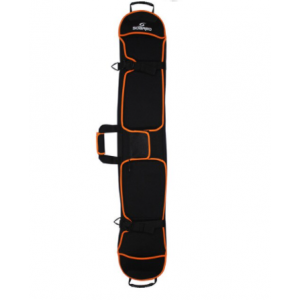 Snowboardtasche 155cm schwarz und orange mit weißem Hintergrund