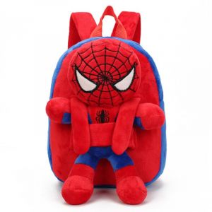 Spider-Man Rucksack mit Plüschtier hinten