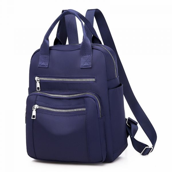 Reise-Rucksack Mit Großem Fassungsvermögen, Einfarbig Blau Mit Weißem Hintergrund