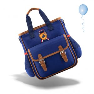 Blaue Umhängetasche aus Canvas mit Mickey-Mouse-Logo für Kinder mit Fronttasche