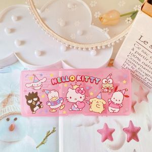 Transparente, staubdichte Aufbewahrungsbox mit Hello Kitty-Motiv