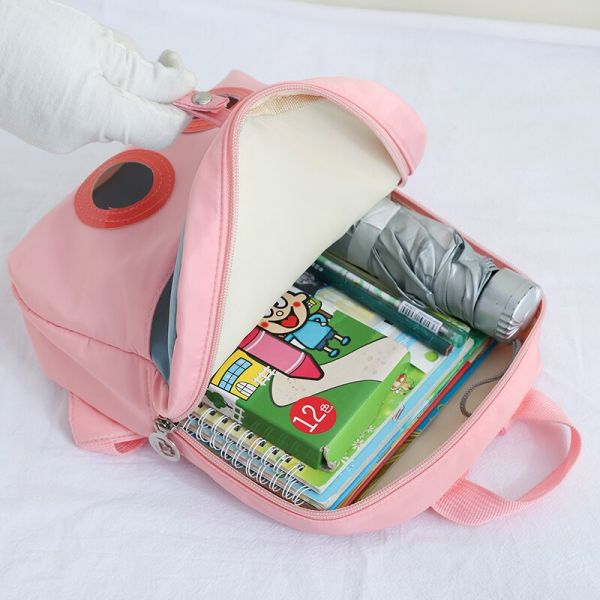 Süßer Rucksack Mit Integriertem Plüschhasen Für Kleine Mädchen