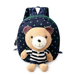 Kindergartenrucksack mit braunem Teddybär
